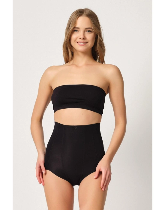 Siyah Mı Emay 2920 Yüksek Bel Karın Desteklı Slip Lazer Korse