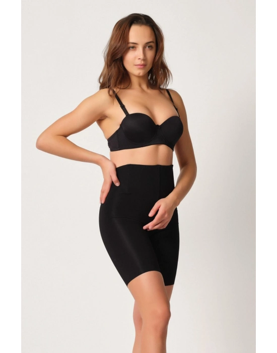 Siyah Mı Emay 2927 Bel Dekolteli Balenli Paçalı Lazer Korse