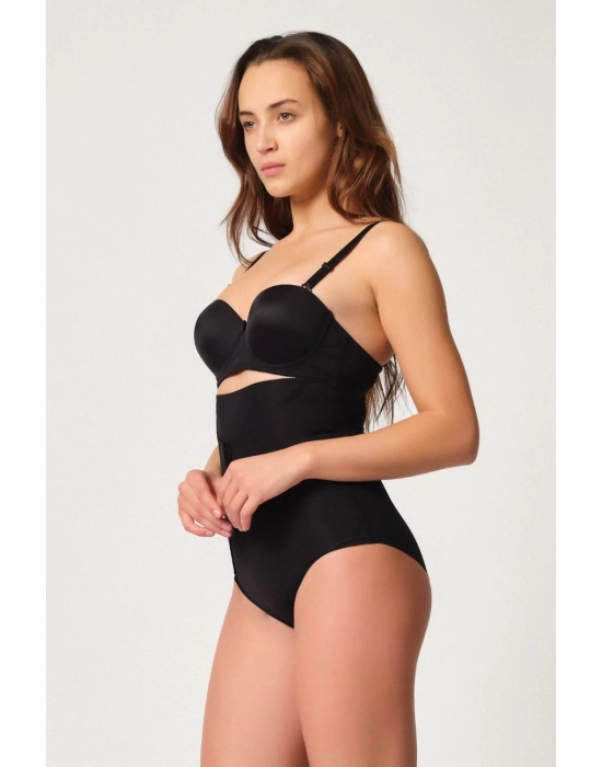 Siyah Mı Emay 2932 Double Karın Agraf Destekli Slip Lazer Korse