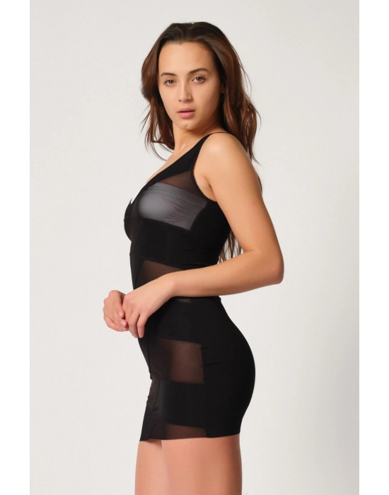 Siyah Mı Emay 2934 Toparlayıcı Elbise Lazer Korse