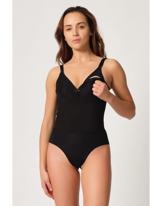 Siyah Mı Emay 2944 Sırt Destekli Badi Emzirme Korse