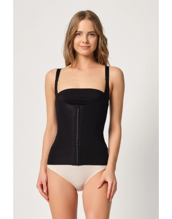 Siyah Mı Emay 2946 Göğüs Altı Balen Destekli Atlet Korse