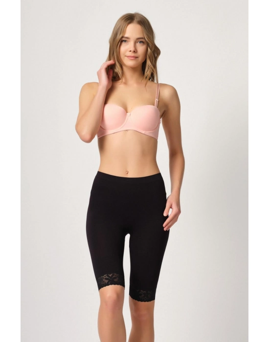 Siyah Mı Emay 3004 Soft Uzun Paça Dantel Boxer