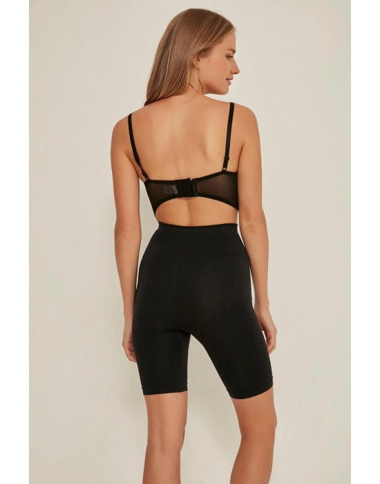 Siyah Mı Emay 3005 Soft Uzun Paçalı Boxer Korse