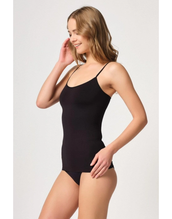 Siyah Mı Emay 5020 İnce Askılı Atlet Korse