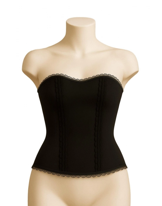 Siyah Mı Emay 9155 F Fırfırlı Terletici Büstiyer