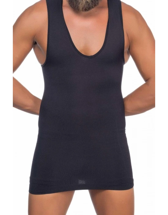 Siyah Mı Emay E1003 V Yaka Erkek Korse Atlet