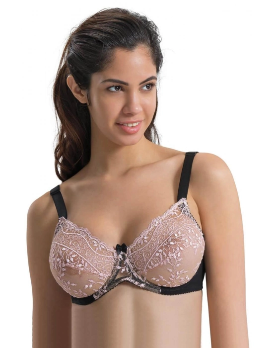 Siyah-pembe Mı Emay 148 D Balenli Toparlayıcı Sütyen