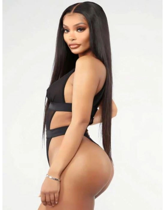 Siyah Transparan Tül Fantezi Babydoll