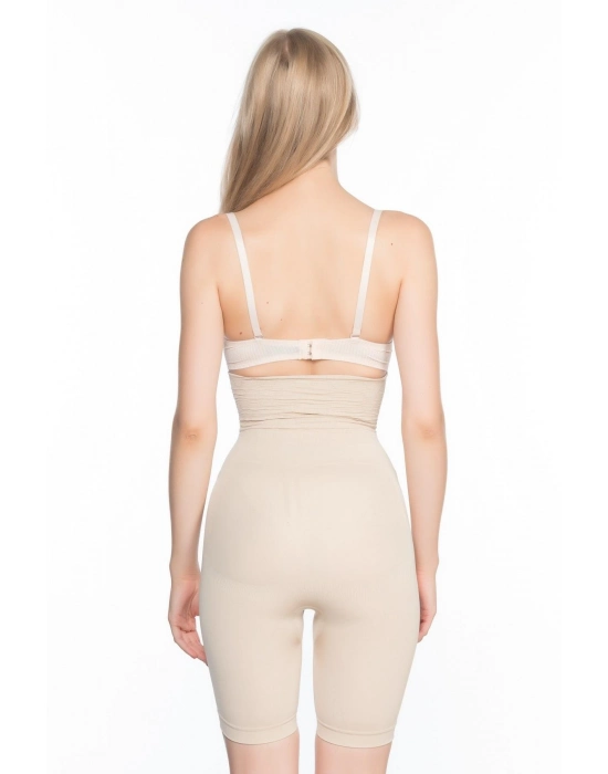 Ten Mı Emay 2074 Yüksek Bel Desenli Double Uzun Paça Korse