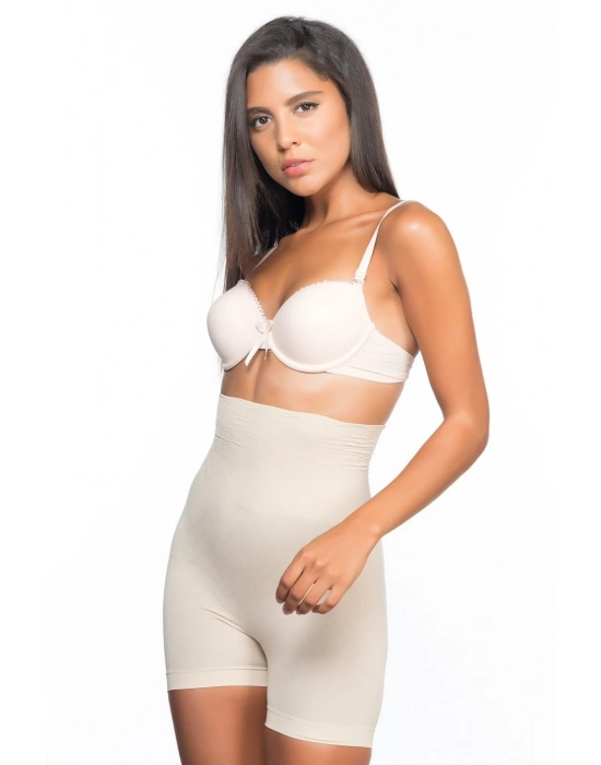 Ten Mı Emay 2075 Yüksek Bel Desenli Double Kısa Paça Korse