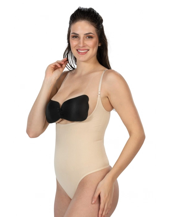 Ten Mı Emay 2076 Göğüsü Açık String Body Korse