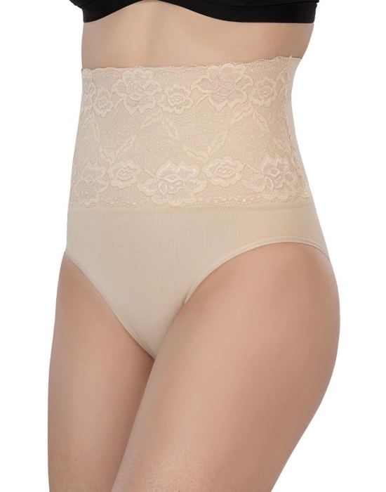 Ten Mı Emay 2090 Önü Dantelli Yüksek Bel Slip Korse