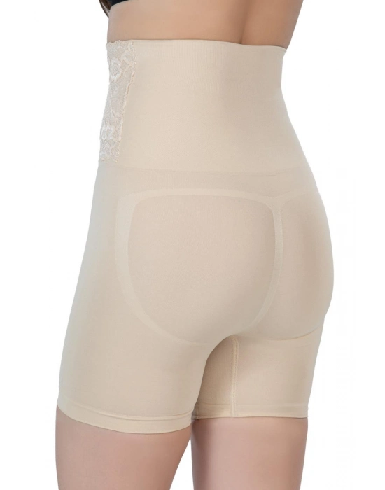 Ten Mı Emay 2091 Önü Dantelli Yüksek Bel Boxer Korse