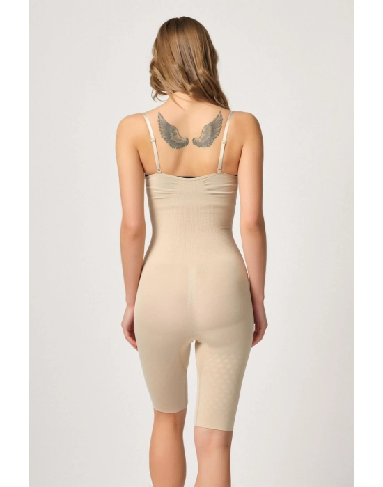 Ten Mı Emay 2093 Ön Agraflı Göğsü Açık Paçalı Boy Korse