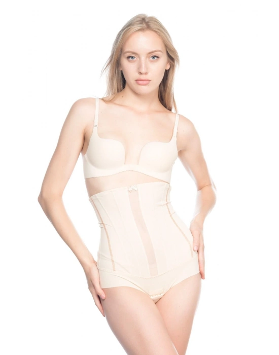 Ten Mı Emay 2886 Yüksek Bel Tül Slip Lazer Korse