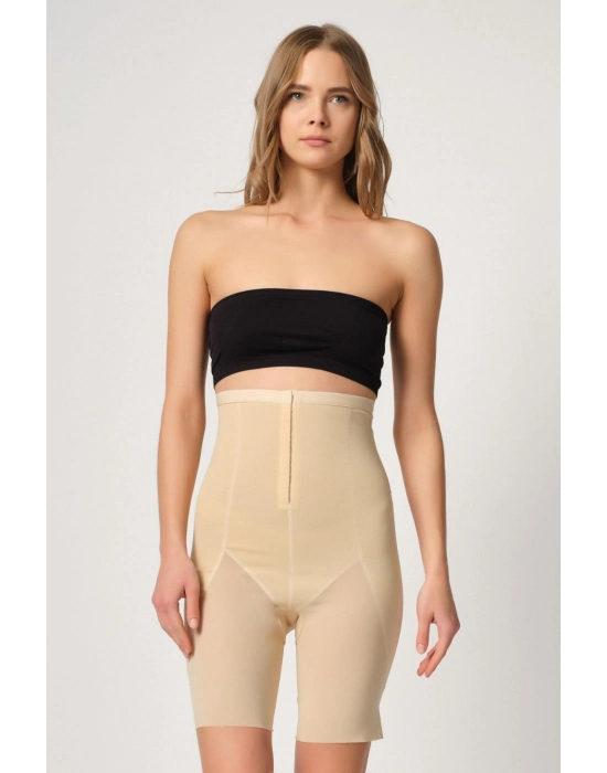 Ten Mı Emay 2928 Ön Agraflı Tül Paçalı Lazer Korse