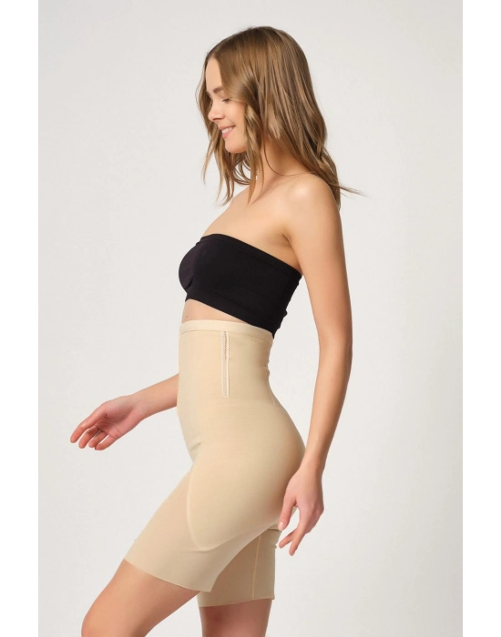 Ten Mı Emay 2928 Ön Agraflı Tül Paçalı Lazer Korse