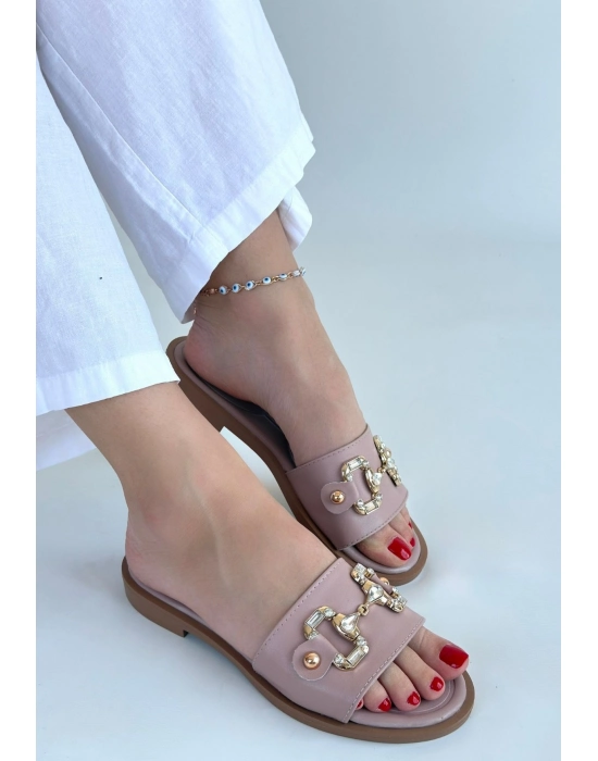 Toha Pudra Cilt Tokalı Terlik - Bamido