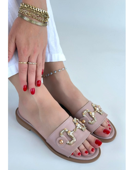 Toha Pudra Cilt Tokalı Terlik - Bamido