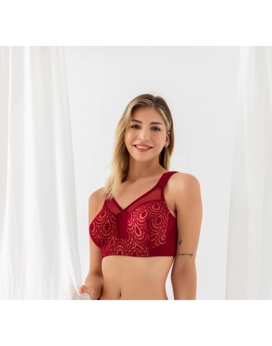 Toparlayıcı Minimizer Sütyen Bordo (brf11820)