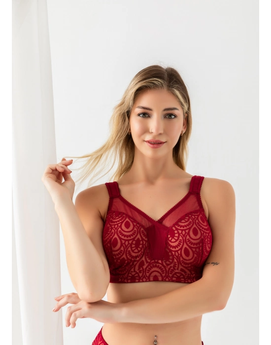 Toparlayıcı Minimizer Sütyen Bordo (brf11820)