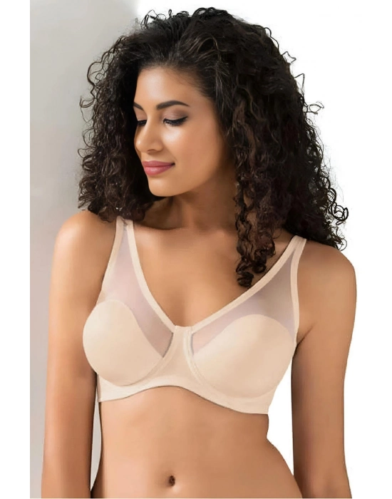 Tül Kaplı Soft C-cup Sütyen Kadın 9200