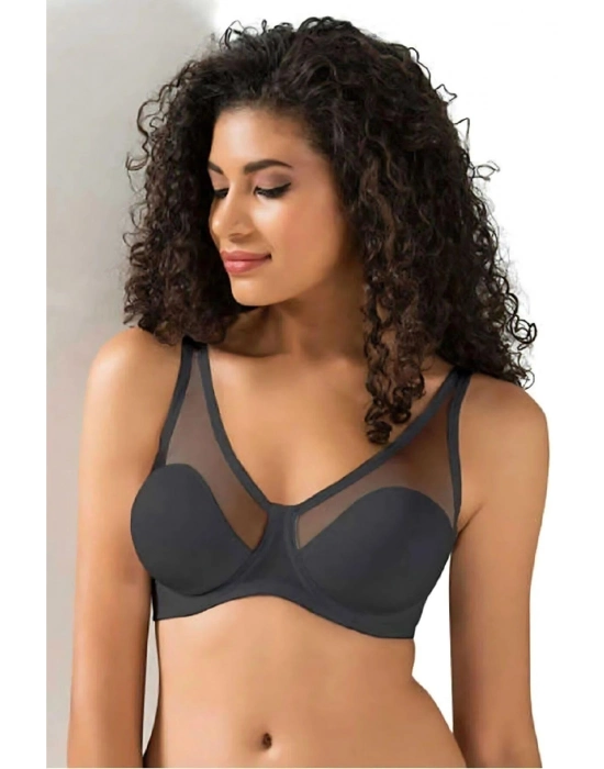 Tül Kaplı Soft D Cup Sütyen Kadın 9200