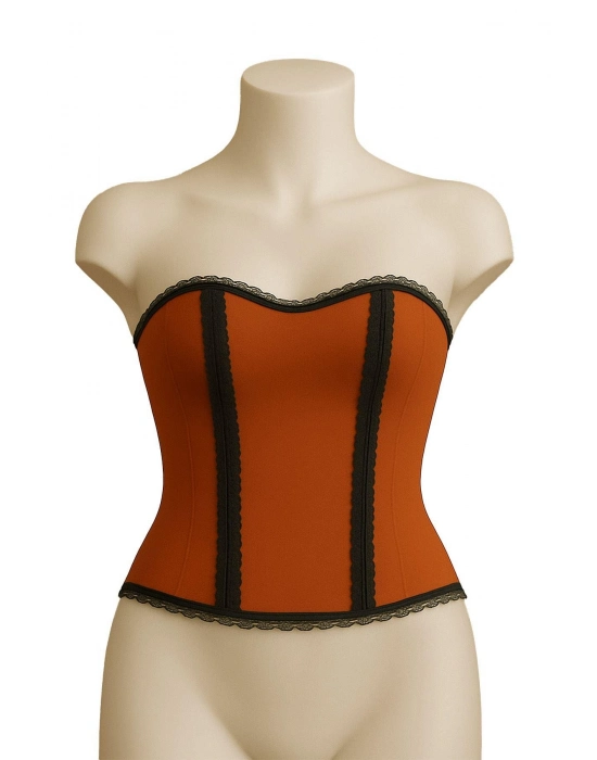 Turuncu Mı Emay 9155 F Fırfırlı Terletici Büstiyer