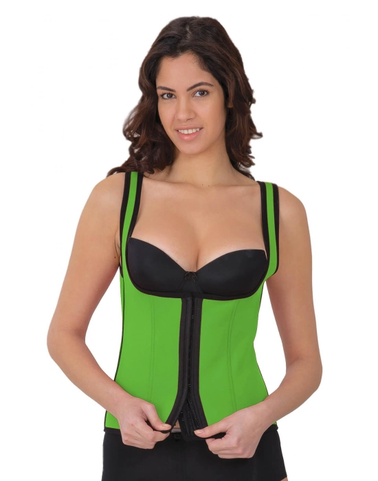 Yeşil Mı 9173 Agraflı Göğsü Açık Atlet Korse