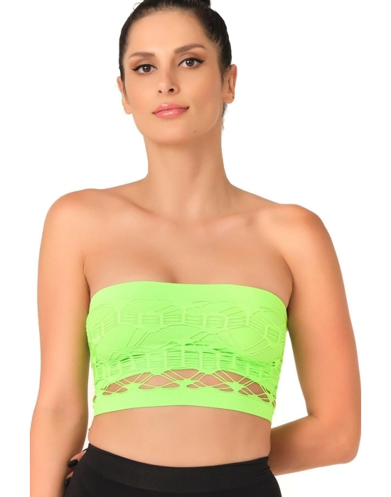 Yeşil Mı Emay 4050 Double Örgü Toparlayıcı Straplez Büstiyer