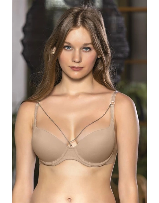 Zincir Detaylı Sütyen Cappucino (brf11200)