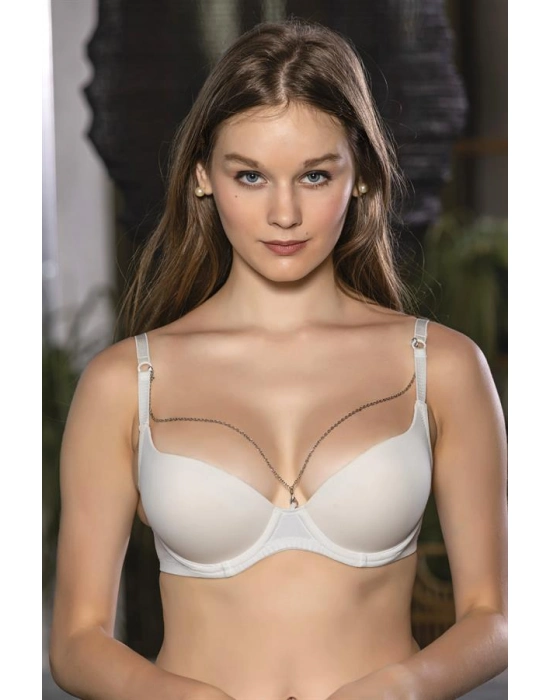 Zincir Detaylı Sütyen Ekru (brf11200)