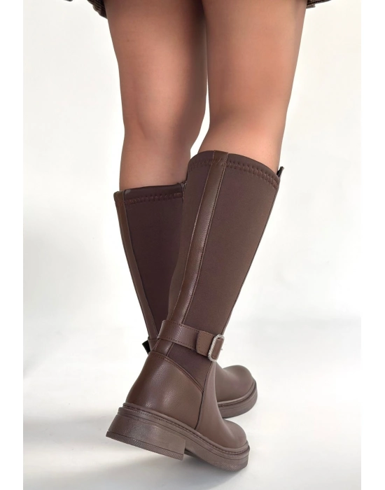 Zinda Kahverengi Cilt Çizme - Bamido