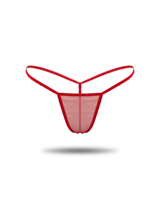 Beruflic Kırmızı Tül Tanga Brf1115