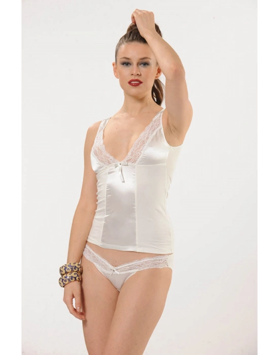 Beyaz Atlet Külot Takım - 3008