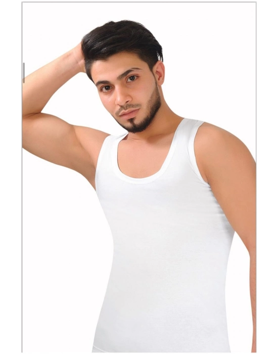 Beyaz Erkek Atlet Pamuklu Penye-sismen01