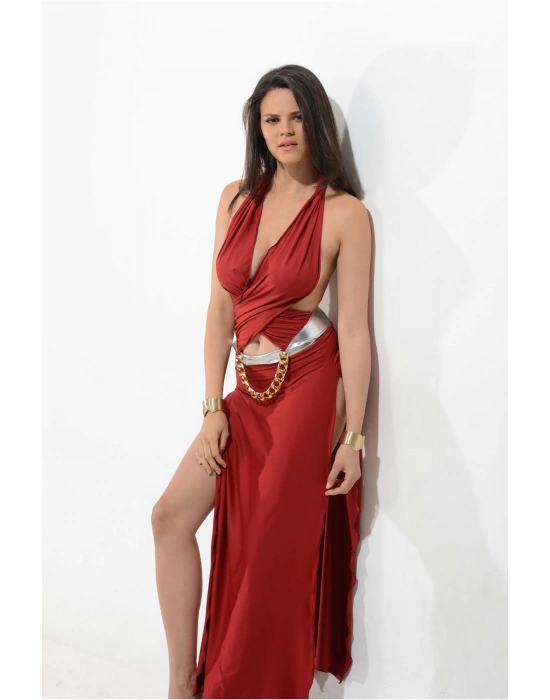 Bordo Fantezi Kostüm - 079