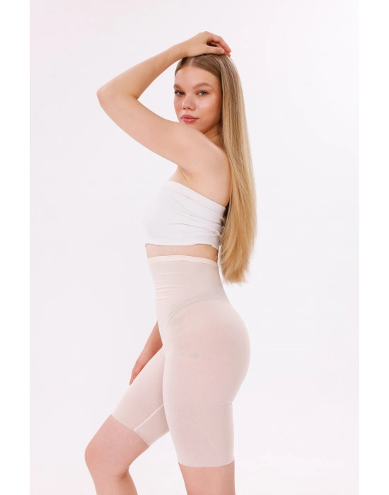 Freshness 0007 Lazer Kesim Tül Yüksek Bel Şort Korse