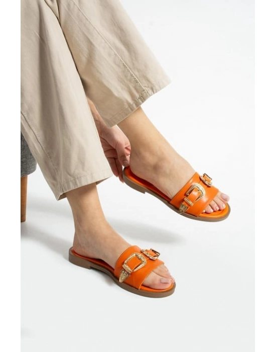 Sene Turuncu Cilt Terlik - Bamido