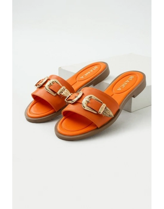 Sene Turuncu Cilt Terlik - Bamido