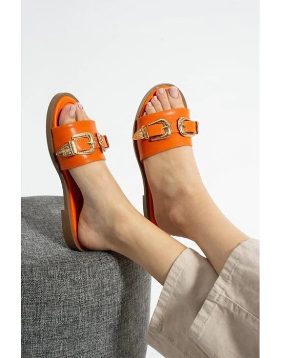 Sene Turuncu Cilt Terlik - Bamido