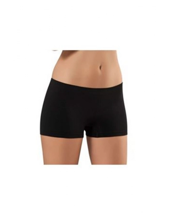 Siyah Dikişsiz Kadın Boxer Korse - 700