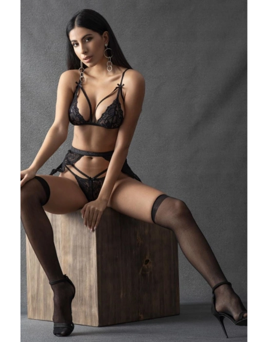 Siyah Jartiyer Takım - 1035