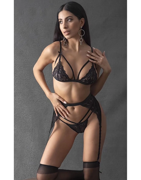 Siyah Jartiyer Takım - 1035