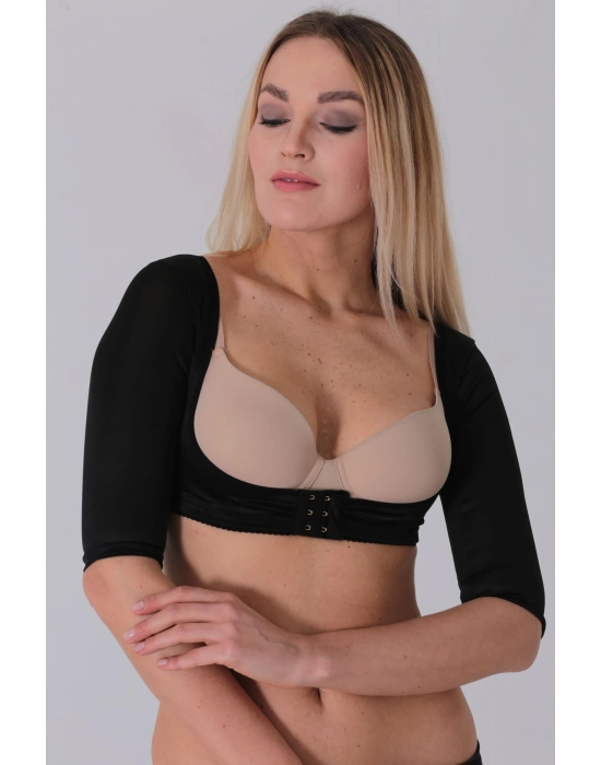 Siyah Kadın Kol Ve Sırt Toparlayıcı Korse - 796