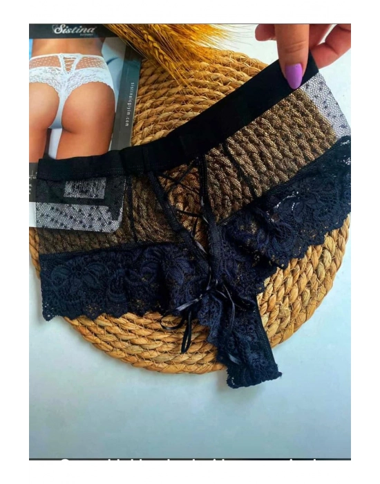 Siyah Kadın Puanlı Külot Margarita-k1005