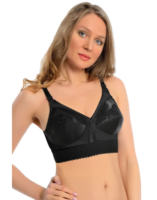 Siyah Mideli Toparlayıcı Sütyen - 504