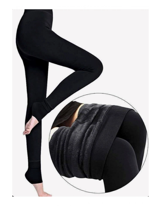 Siyah Peluş Tayt Pt580-1