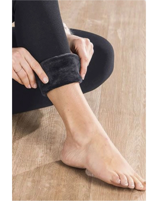 Siyah Peluş Tayt Pt580-1